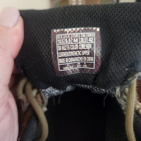 Skechers Selmen Revano Trainers 66276 Brown Leather Men's Size 10.5 - Picture 11 of 12